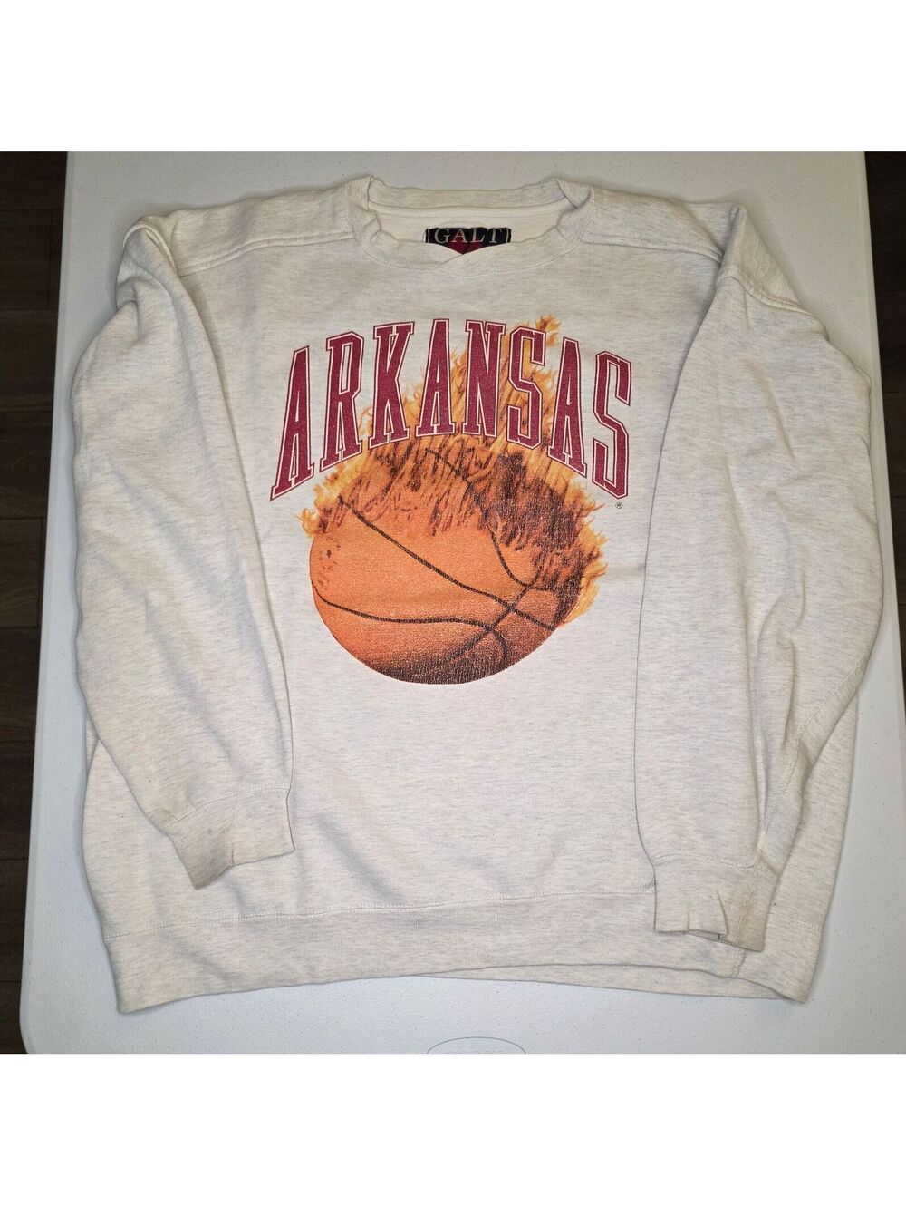 90s Arkansas Razorbacks Basketball Champs Crewneck